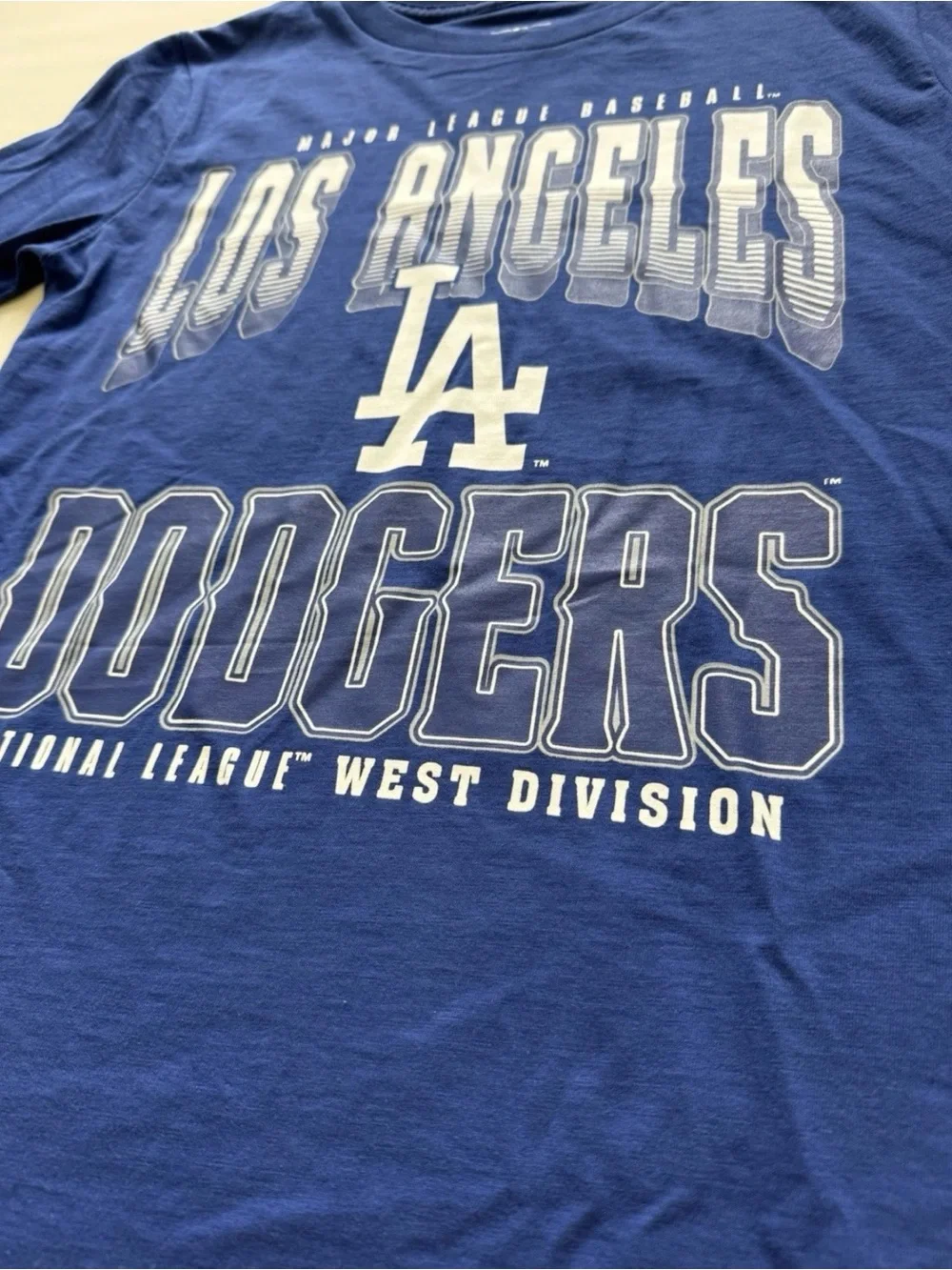 Genuine Merchandise Los Angeles Dodgers MLB Baseball Blue Short Sleeve Tee - NWT